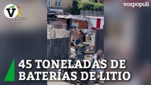 Intervenidas 45 toneladas de baterías de litio, el mayor alijo incautado en España