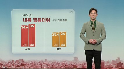 [날씨] 내일도 내륙 찜통더위...전국 곳곳 오락가락 비 / YTN