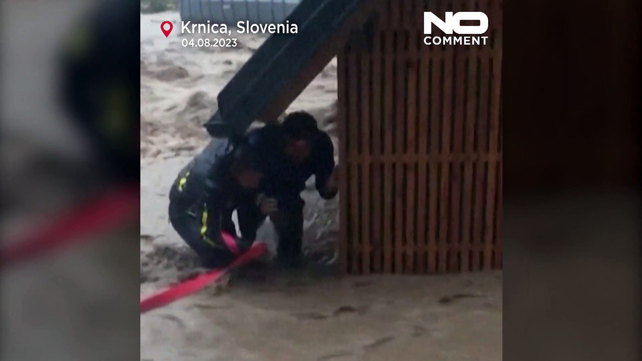 Dramatische Szenen in Slowenien: Französischer Tourist vor reißender Flut gerettet