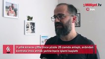 Kontrata imza atmak yerine haciz işlemi başlattı