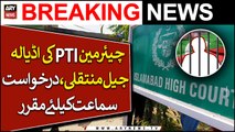 Plea set for hearing to transfer Chairman PTI to Adiala Jail