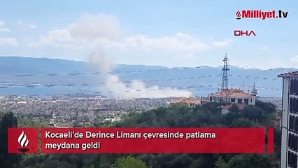 Kocaeli'de Derince Limanı'nda patlama