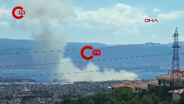 Son dakika... Kocaeli Derince Limanı yakınlarında patlama Gölcük’ten de hissedildi