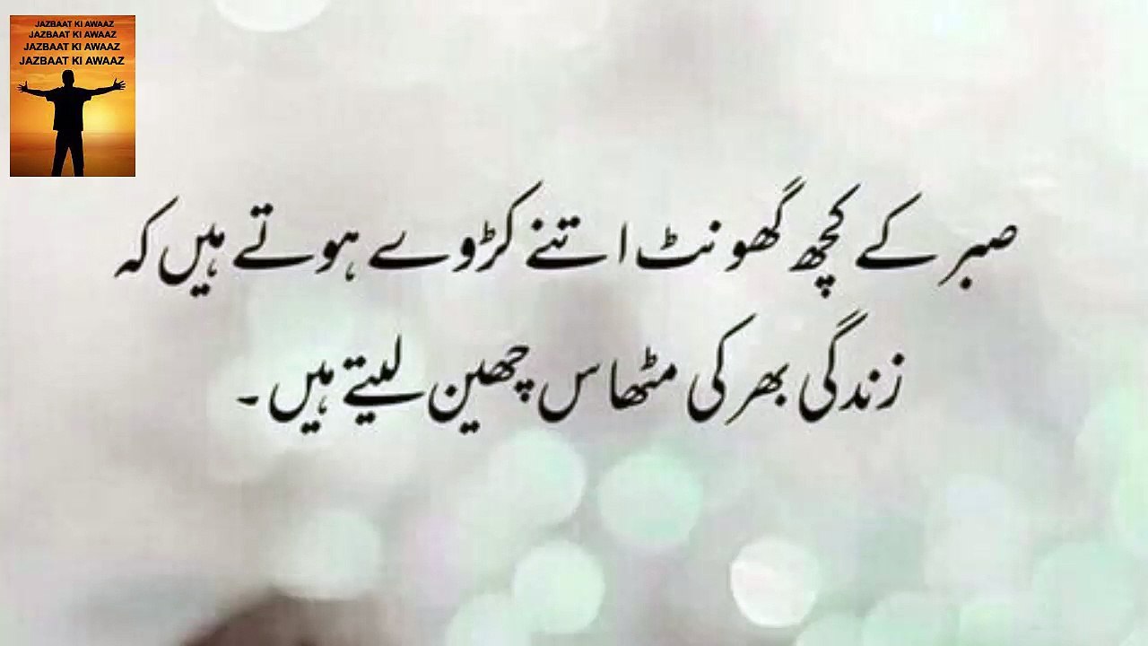 Sabar Ke Ghont Or Zindagi Ki Mithaas