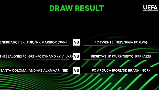 Son Dakika: Fenerbahçe, Beşiktaş ve Adana Demirspor'un play-off turuna yükselmesi durumunda Konferans Ligi'nde karşılaşacakları rakipleri belli oldu