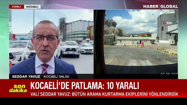 Kocaeli Derince Limanı mevkiinde TMO silosunda patlama