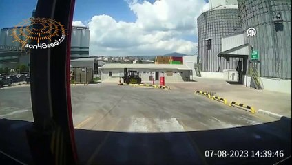 Derince TMO silosundaki patlama anı güvenlik kamerasına yansıdı