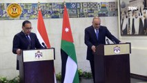 رئيس الوزراء الأردني:  بحثتا جهود تعزيز التعاون في مجالات البنية التحتية والربط الكهربائي مع مصر