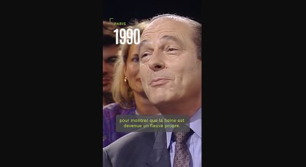 1990 : Jacques Chirac promettait de se baigner dans la Seine