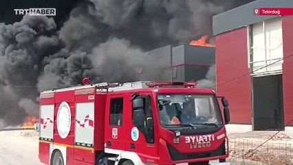 Tekirdağ'da kimya fabrikasında yangın