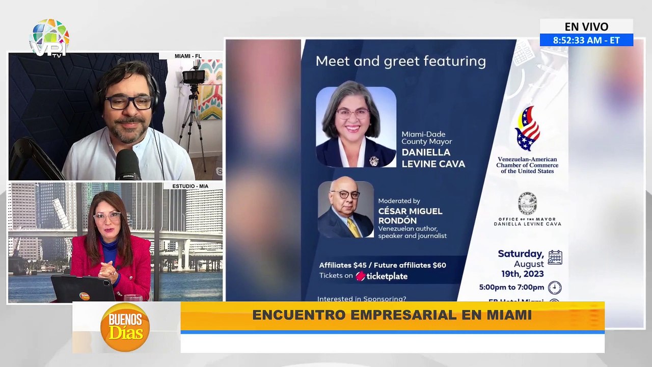 Cámara Venezolana-Americana compartió detalles del próximo encuentro de networking con la alcaldesa Levine Cava