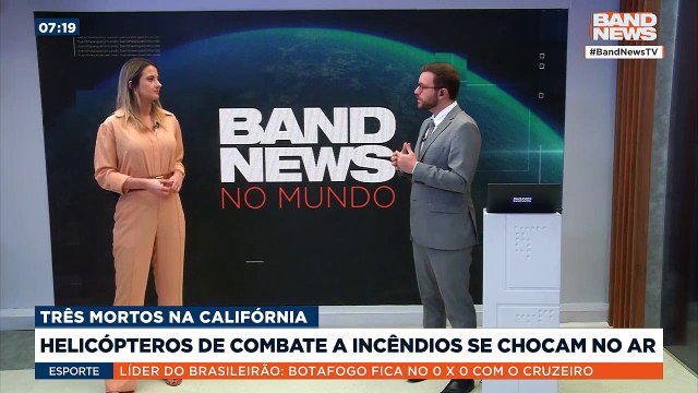 Helicópteros de combate a incêndios se chocam nos EUA