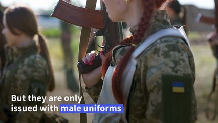 Ukrainian women fight for uniforms that fit