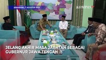 Momen Ganjar Pranowo Pamitan, Sowan ke NU-Muhammadiyah Jawa Tengah