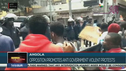 Angolan opposition promotes violent protests against the government