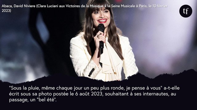 Robe à pois et ventre bien rond : enceinte, Clara Luciani poste une jolie photo de ses vacances en Bretagne