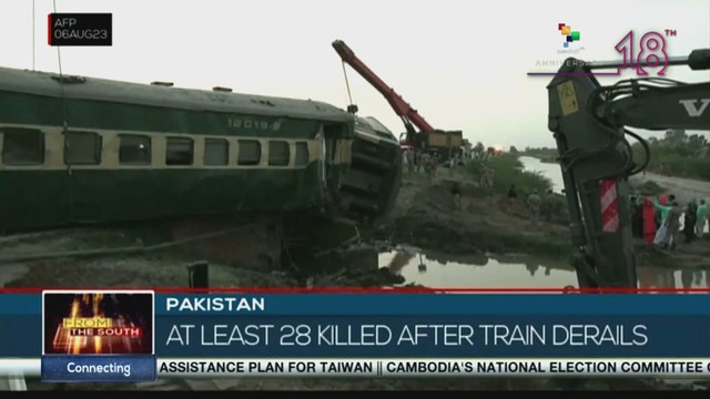 Train crash leaves dozens dead and injured in Pakistan