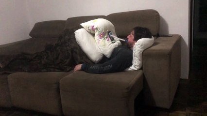 Single Man Uses Party Blower To Swipe On Matches