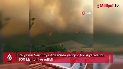 Sardunya Adası'nda felaket! Yüzlerce kişi tahliye edildi