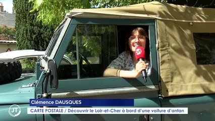 CARTE POSTALE / Découvrir le Loir-et-Cher à bord d'une voiture d'antan