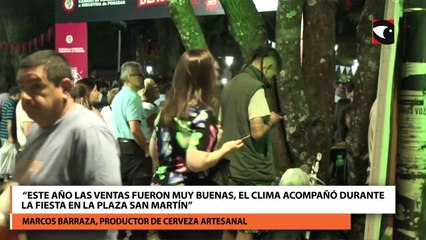 Tải video: Black Friday en Posadas: “Esto es fruto de la promoción de todos los productores”, aseguró el comerciante Marcos Barraza en referencia a los 7 mil litros de cerveza vendidos