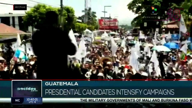 Guatemalan presidential candidates step up campaign activities