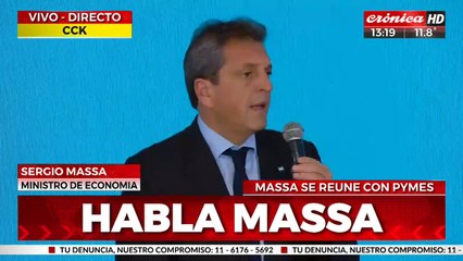 Massa: "El objetio es lograr el valor agregado"