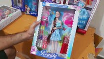 MEGA Unboxing and Review of Stylish Long Hair Doll Set for Kids, Girls with Foldable Hands and All Accessories for Baby Girls Dolls Set for Girls