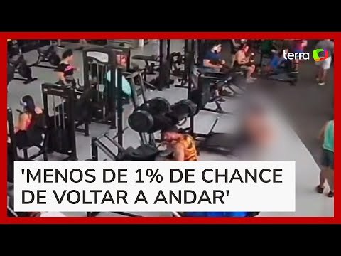 Aparelho de musculação despenca e atinge aluno em academia no Ceará