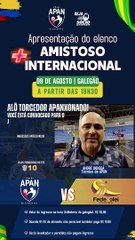 Técnicos da Apan Blumenau e da seleção da Colômbia fazem convite especial ao público