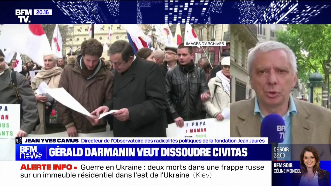 Dissolution de Civitas: "Un mouvement qui est en guerre contre la séparation des cultes et de l'État", pour Jean-Yves Camus (Observatoire des radicalités politiques de la fondation Jean Jaurès)