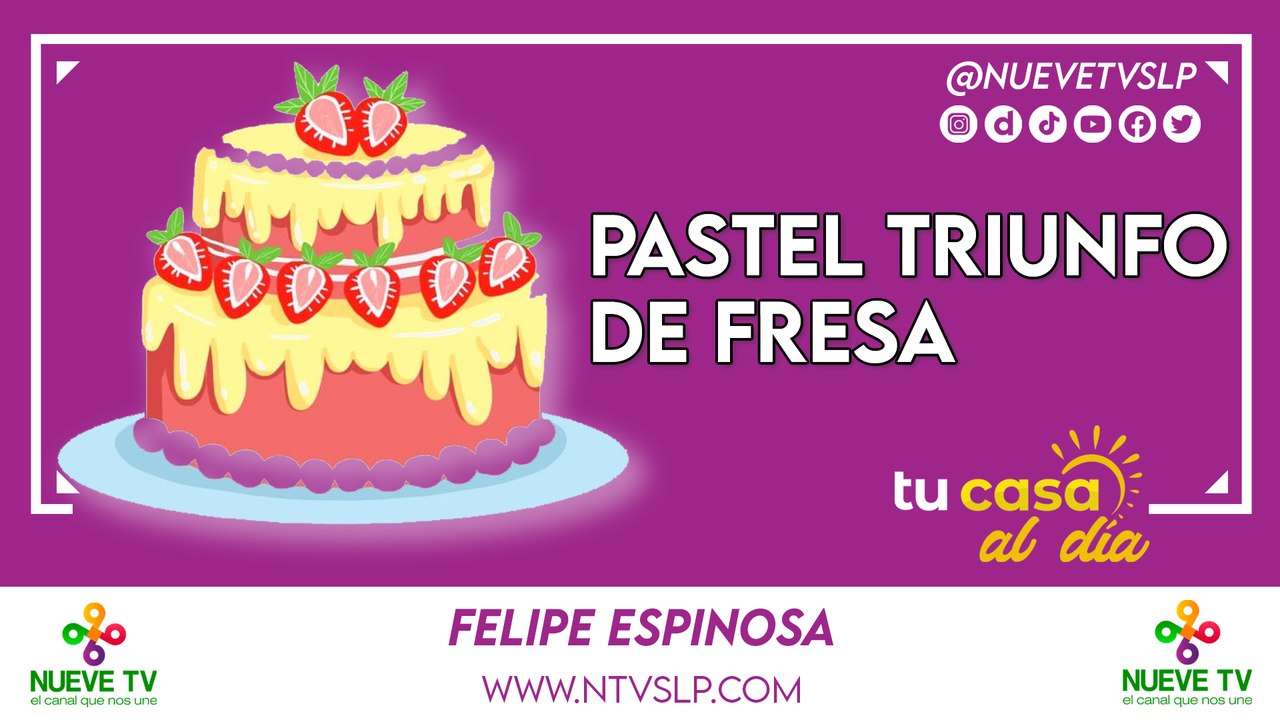 Pastel triunfo de fresa