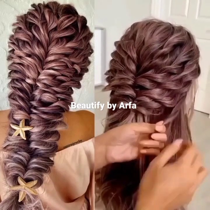 Easy and Beautiful hair style _hairstyletutorial_hairdotutorial_foryou_viralhairstyles(720P_HD)