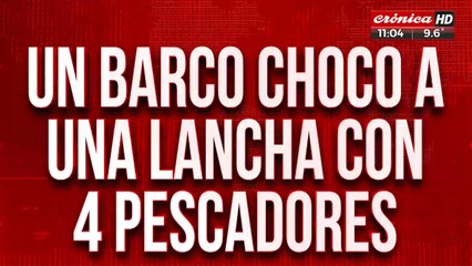 Un buque carguero colisionó contra una lancha en el río Paraná