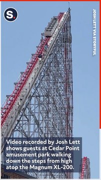 Amusement Park Guests Evacuate 205-Foot-Tall Roller Coaster in Ohio