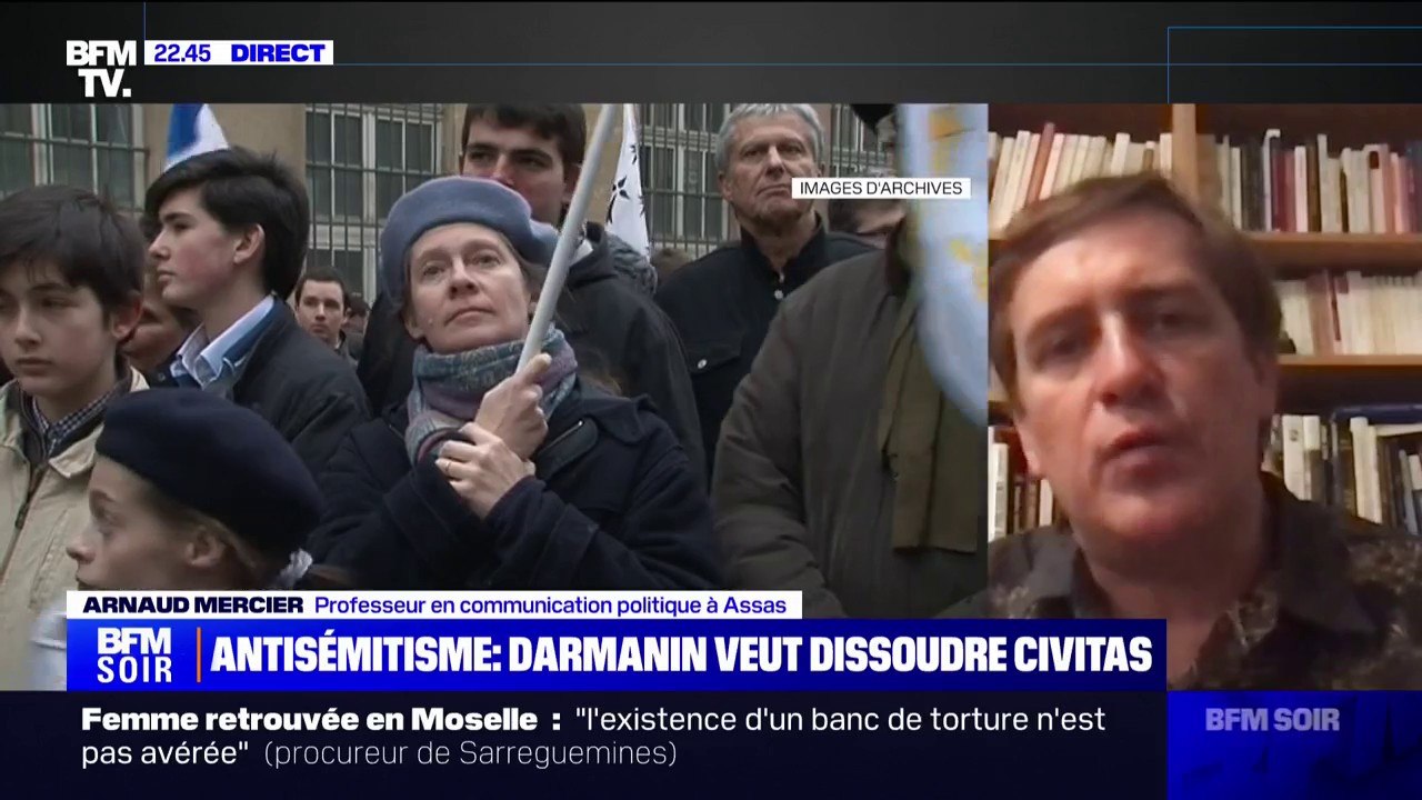 Dissolution de Civitas: "Ils sont attachés à une norme qui est complètement ancrée dans un passé idéalisé des rois de France", pour Arnaud Mercier (professeur en communication politique à Assas)