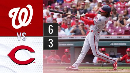 Resumen Nacionales de Washington vs Rojos de Cincinnati MLB 06-08-2023