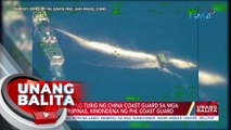Pambobomba ng tubig ng China Coast Guard sa mga barko ng Pilipinas, kinondena ng PHL Coast Guard | UB