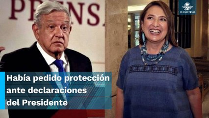 Dan a Xóchitl Gálvez suspensión provisional contra actos de AMLO
