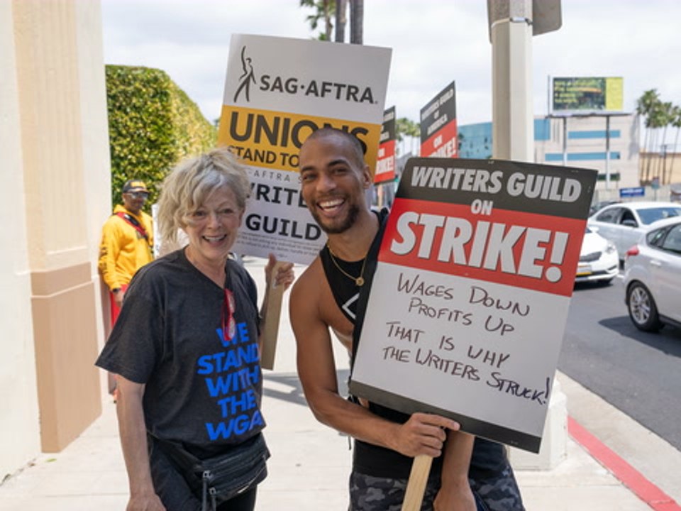 WATCH: #FromTheFrontLines - Kendrick Sampson Calls Out Studio Execs And Streamers As Strike Continues