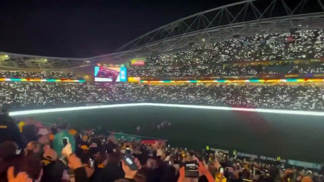 Wollongong resident Mandy Lawler's footage of the crowd at Stadium Australia for Matildas v Denmark | Illawarra Mercury | August 2023