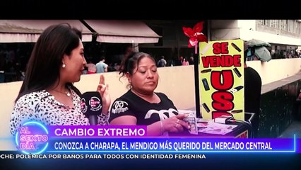 Conozca a “Charapa”, el mendigo más querido del Mercado Central