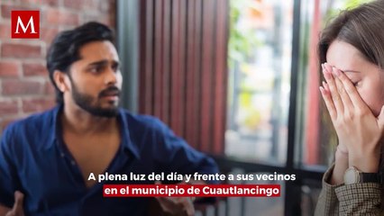 Agresión en Puebla: Hombre golpea brutalmente a su pareja sentimental