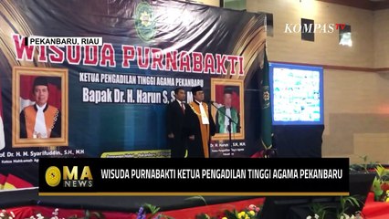 Ketua Mahkamah Agung Syarifuddin Pimpin Langsung Wisuda Purnabakti KPTA Pekanbaru