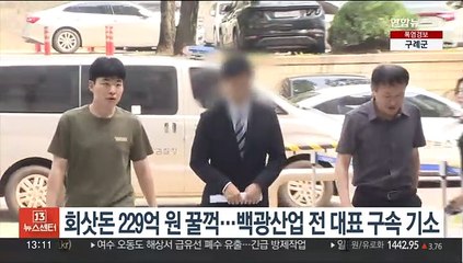 회삿돈 229억원 꿀꺽…백광산업 전 대표 구속기소