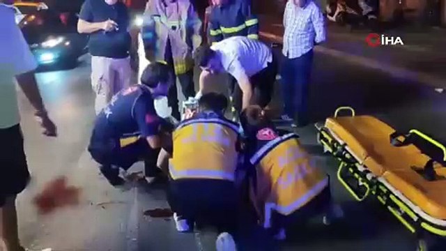 Otomobil ile motosiklet kafa kafaya çarpıştı: 2 yaralı