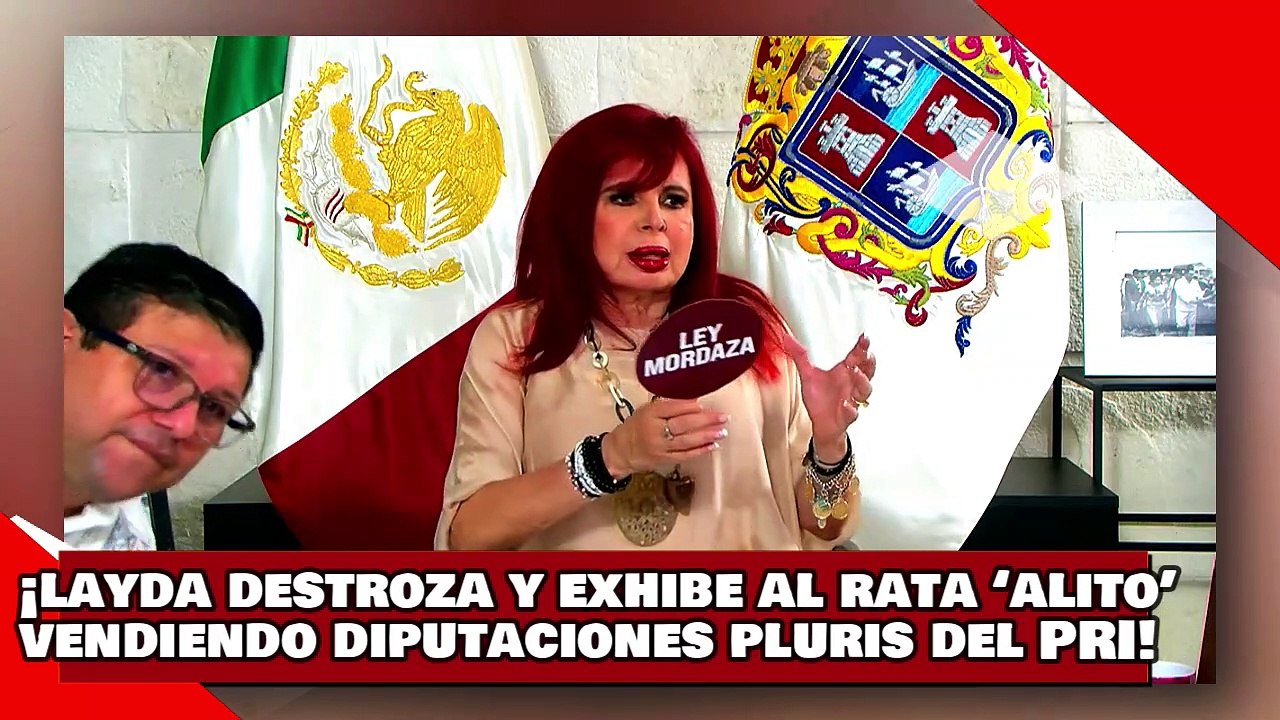 ¡VEAN! ¡Layda hace pedazos y exhibe al Rata ‘Alito’ por vender diputaciones pluris del PRI!