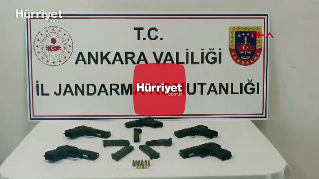 Ankara'da silah operasyonu: 5 adet tabanca ele geçirildi