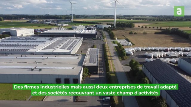 Drone de chantier au zoning de Leuze-Europe