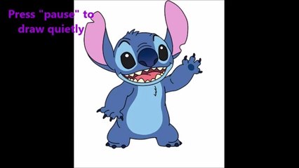 TUTO HOW TO DRAW Stitch. Easy and Fast (2)